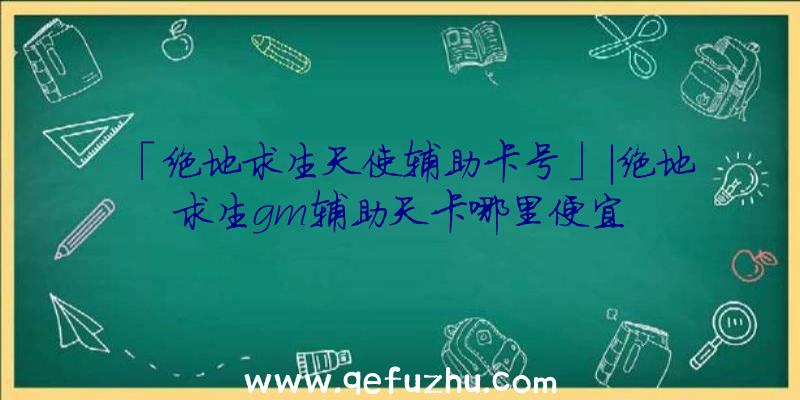 「绝地求生天使辅助卡号」|绝地求生gm辅助天卡哪里便宜